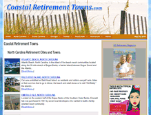 Tablet Screenshot of coastalretirementtowns.com